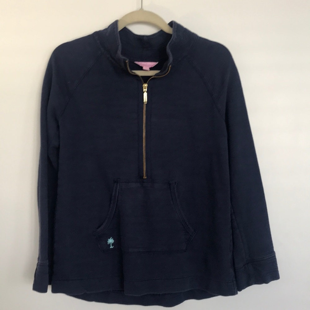 Lily Pulitzer Navy Quarterzip
